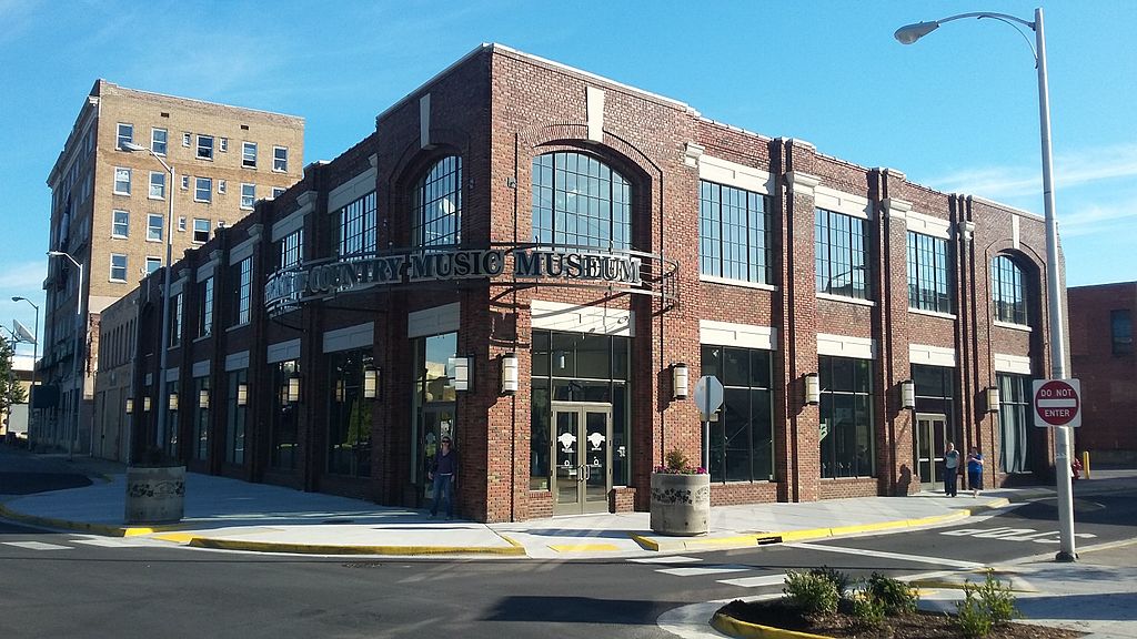 refurbished warehouse structure of the Birthplace of Country Music Museum