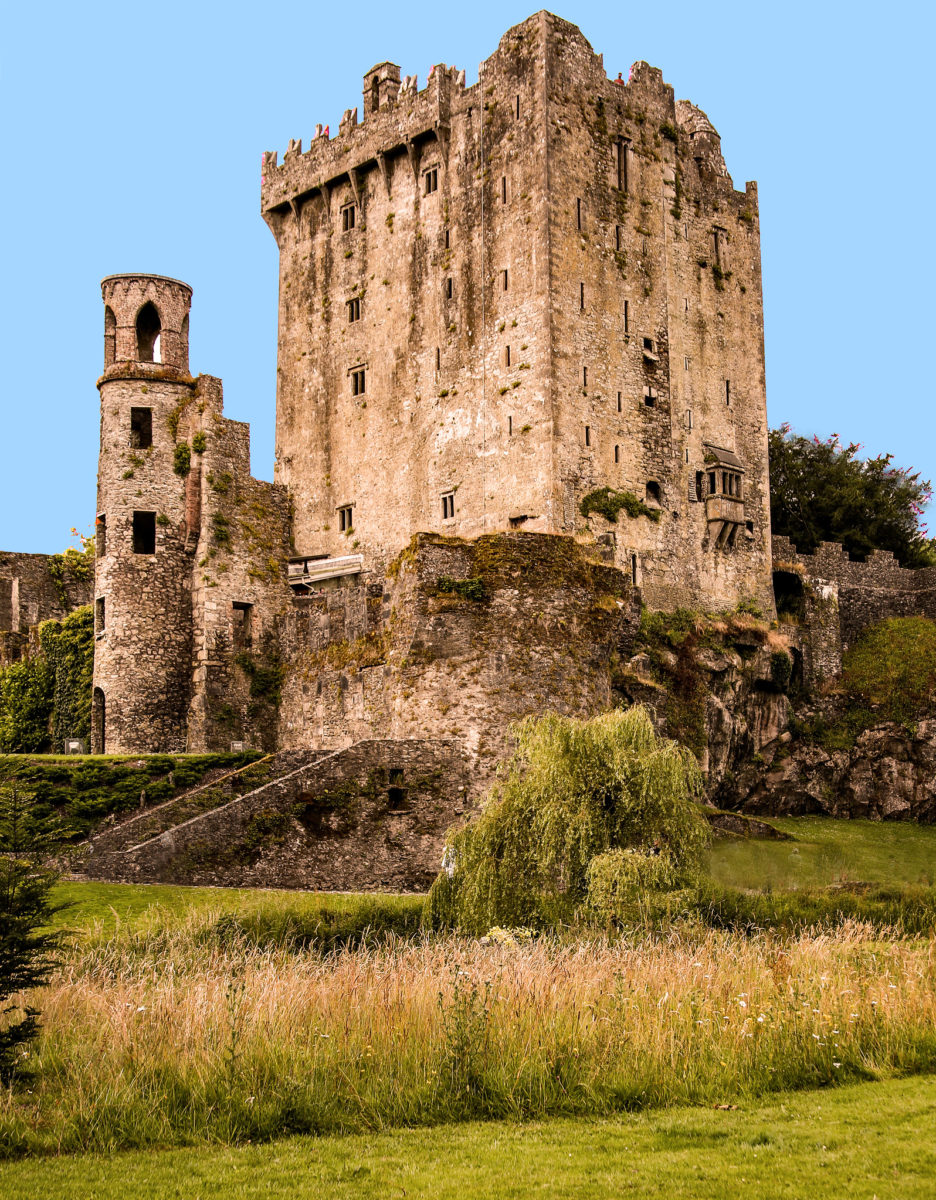 a large ancient fortress on a sunny day