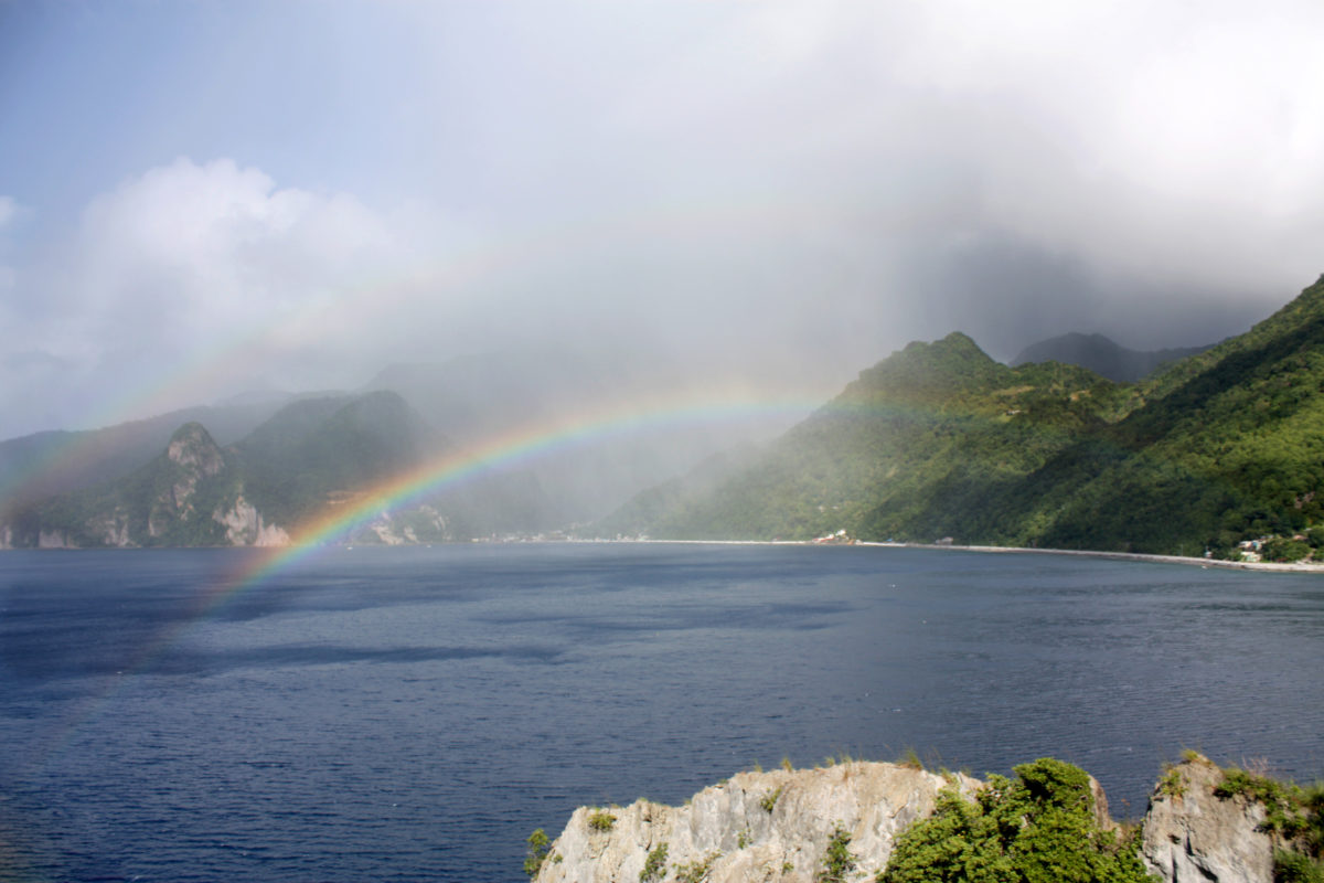 rainbow on the bay