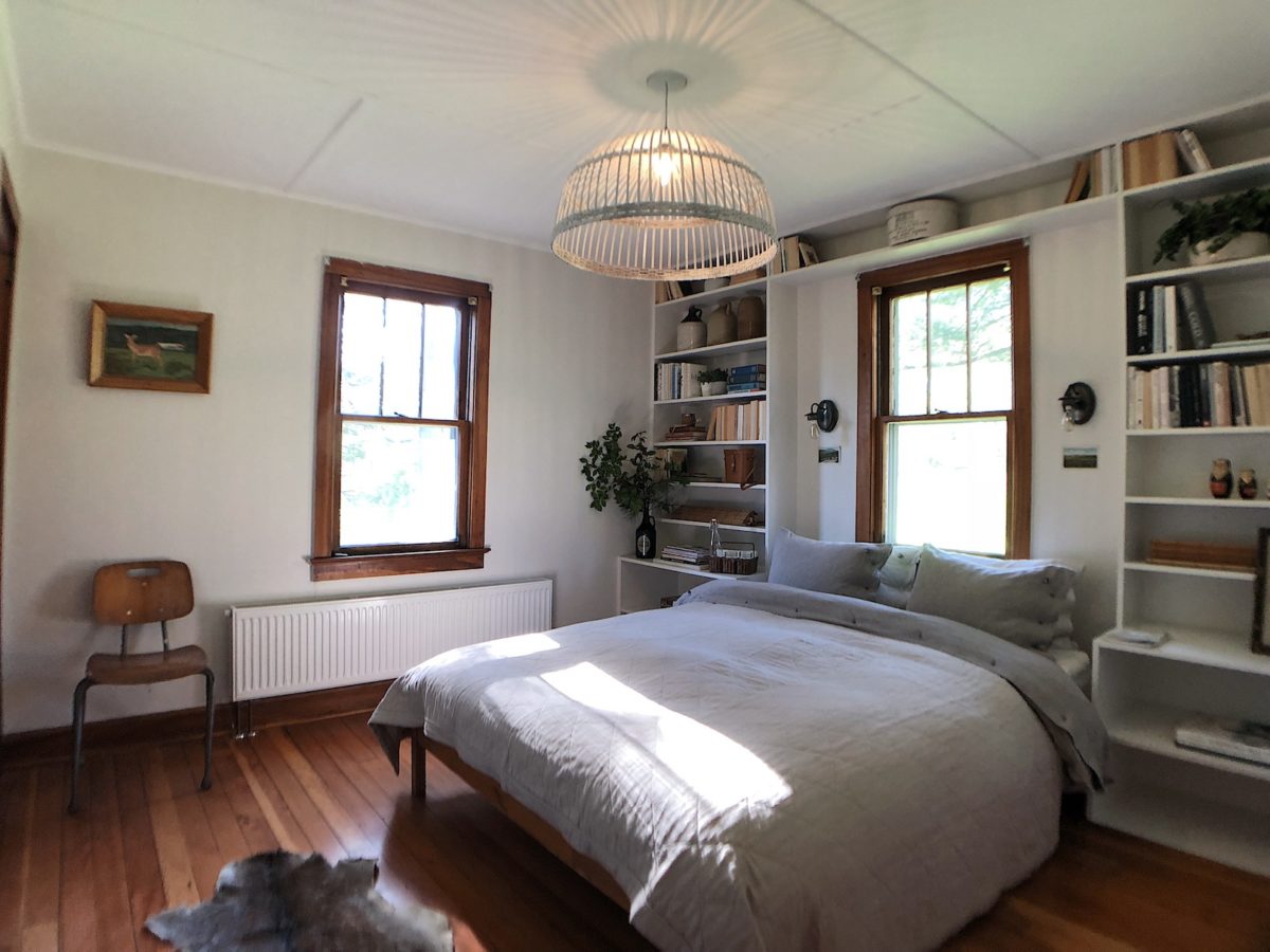 a cabin bedroom