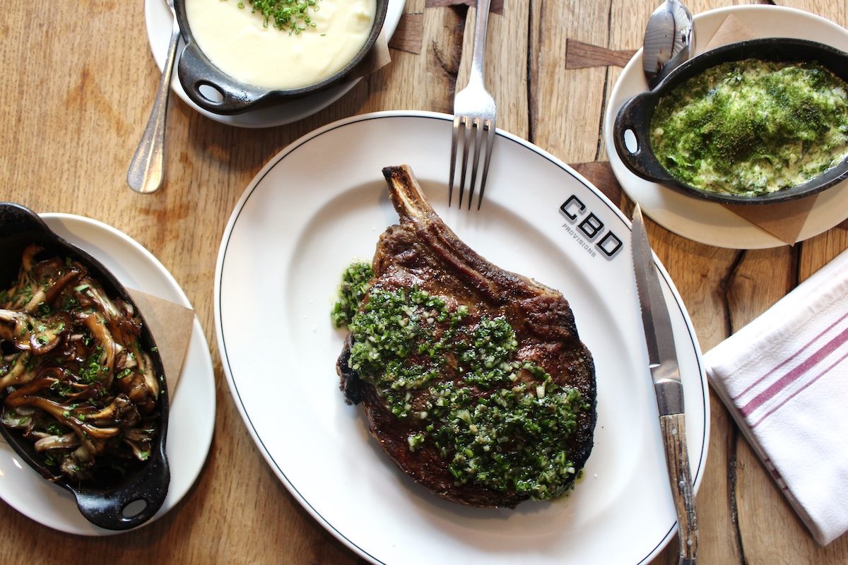 plate of cote de bouef at cbd provisions in dallas