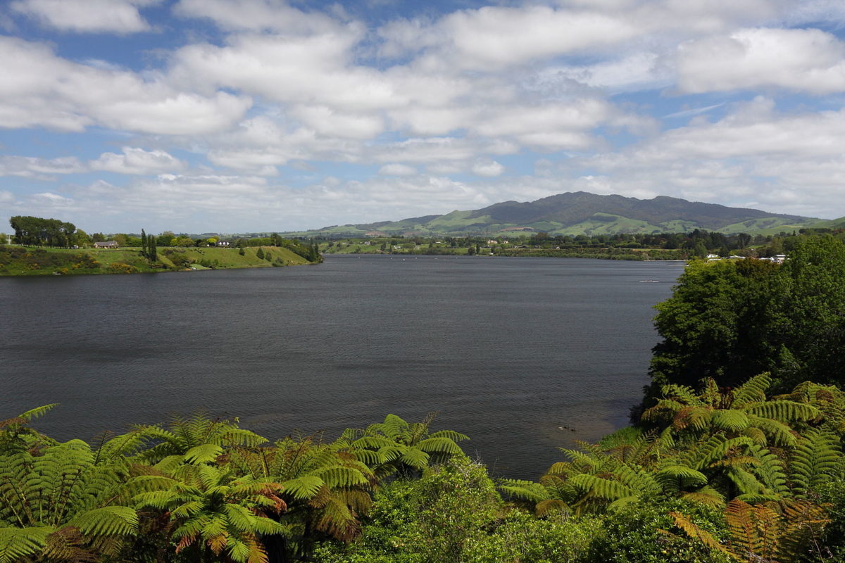 a large lake