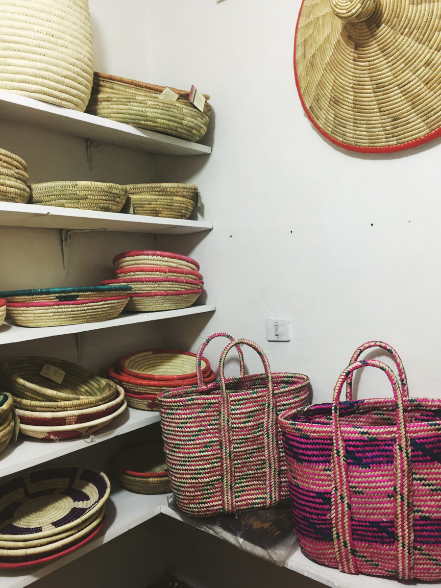 woven baskets and bags