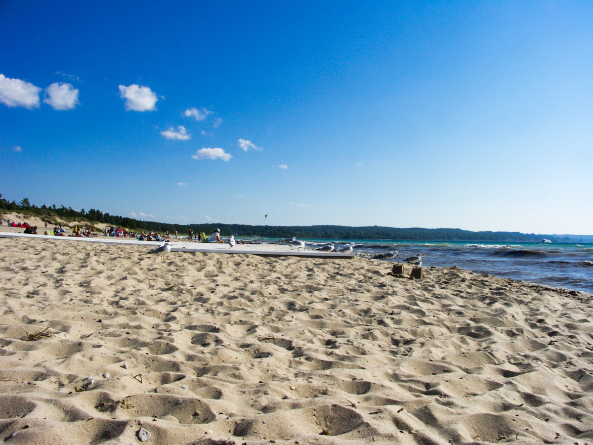 an empty beach