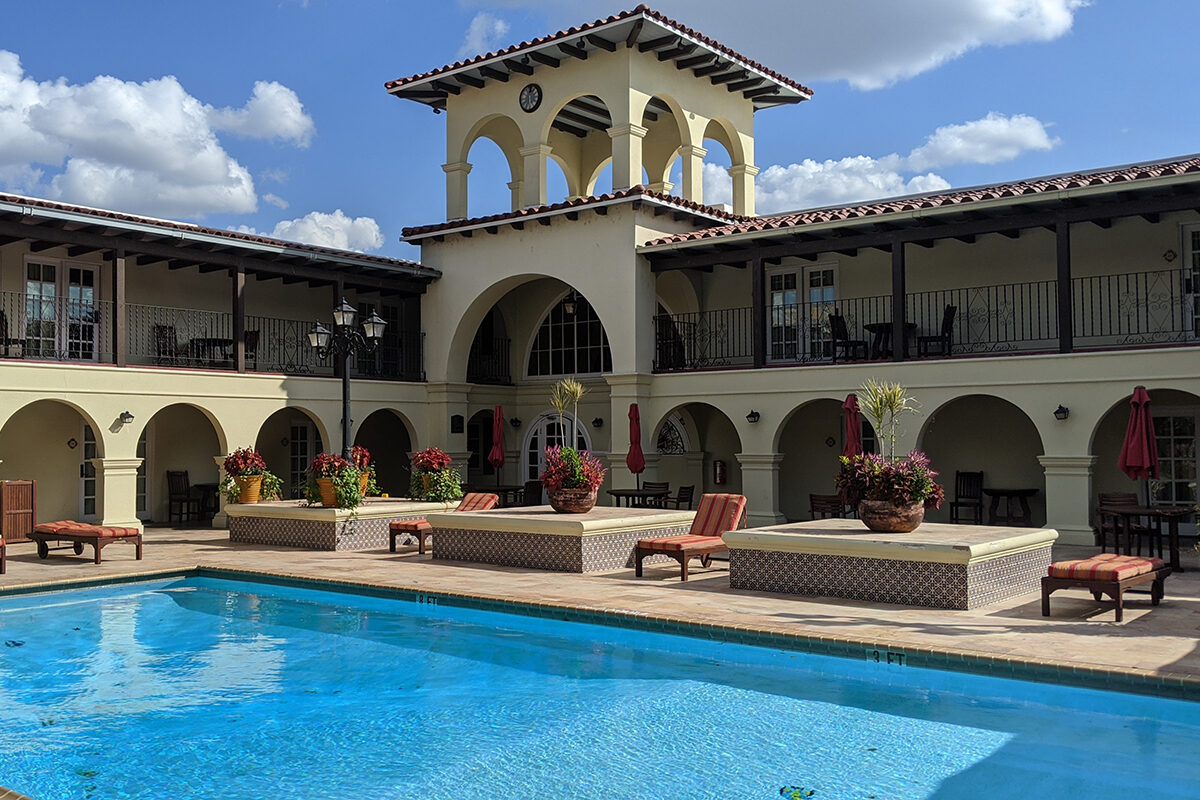 a beautiful hotel pool