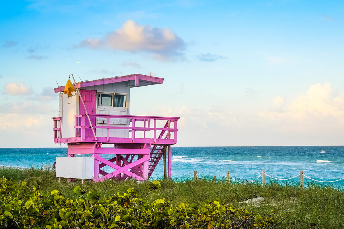 a beach shack in miami